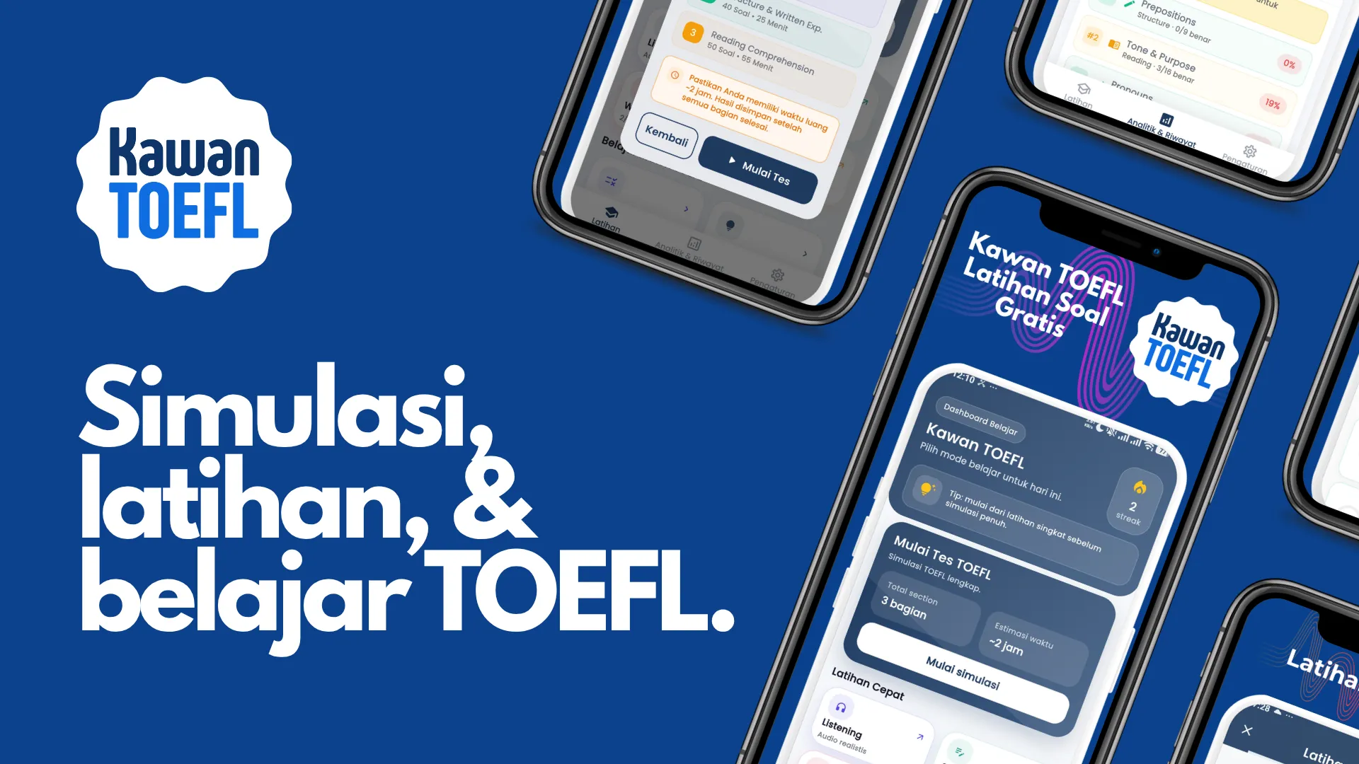 Preview aplikasi Kawan TOEFL
